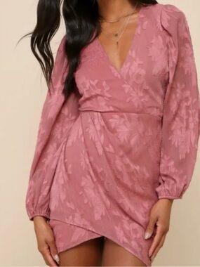 LULUS MAUVE MINI DRESS